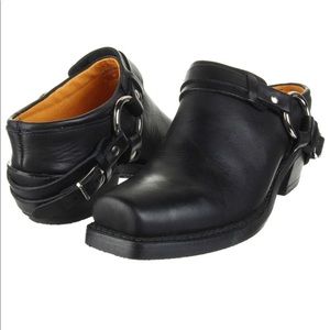FRYE Belted Harness Mule